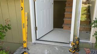 Jeld Wen Front Door Installation  Really crappy products and craftsmanship PART 1 [upl. by Alicia]