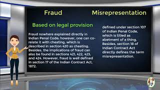 What is Difference Between Fraud amp Misrepresentation [upl. by Kensell]