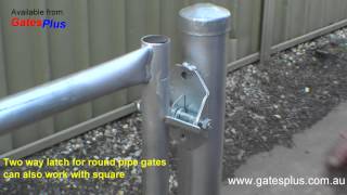 Gate Latch 2 way for round pipe and square [upl. by Asselem]