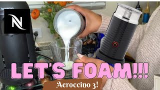 How To Foam Milk With Aeroccino 3 Make Coffee With Foam Tips amp Tricks  Easy Foamed Latte Recipe [upl. by Ahtis]