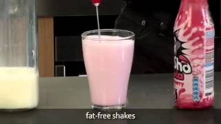 How to make a fat free milkshake using an aerolatte milk frother [upl. by Thistle]