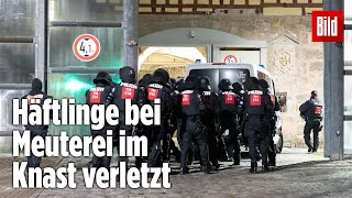 Gefängnismeuterei Polizei stürmt Knast in Thüringen  JVA Untermaßfeld [upl. by Auria]